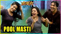 Hiba Nawab And Nikhil Khurana Pool Masti | Jijaji Chhat Par Hai