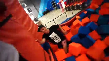 HIDE AND SEEK IN WORLDS LARGEST TRAMPOLINE PARK! (SKYZONE)