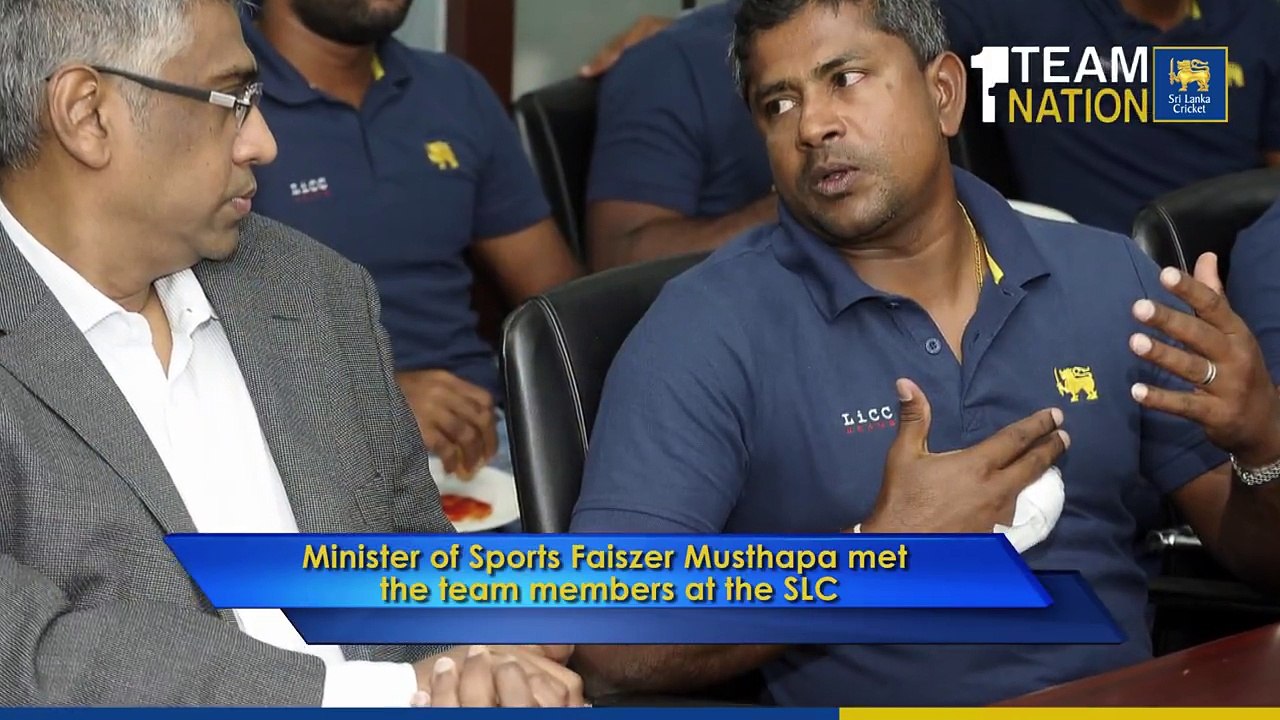 Sri Lanka National team arrived from West Indies this morning.