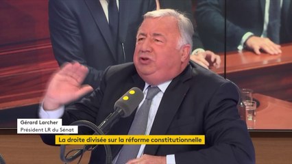 Réforme constitutionnelle : Gérard Larcher est "sur la ligne de crête" et "ça n'est pas facile"