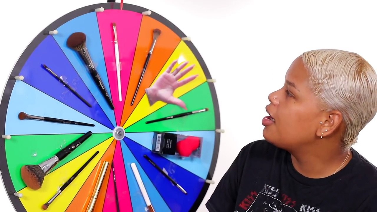 My Wheel Chooses My Makeup Tools Per Step! | Mystery Makeup Monday