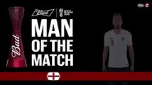 Captain fantastic! Harry Kane is named the man of the match after his performance for the Three Lions in their history-making penalty shootout victory over Colo