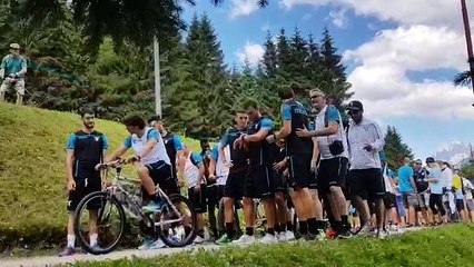 Ritiro Auronzo, la corsa al lago