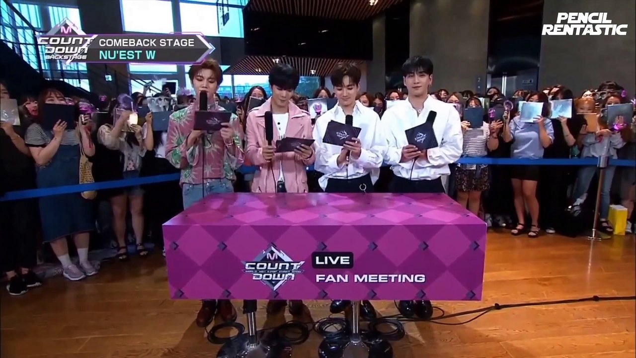 NU'EST W MCOUNTDOWN BACKSTAGE #290