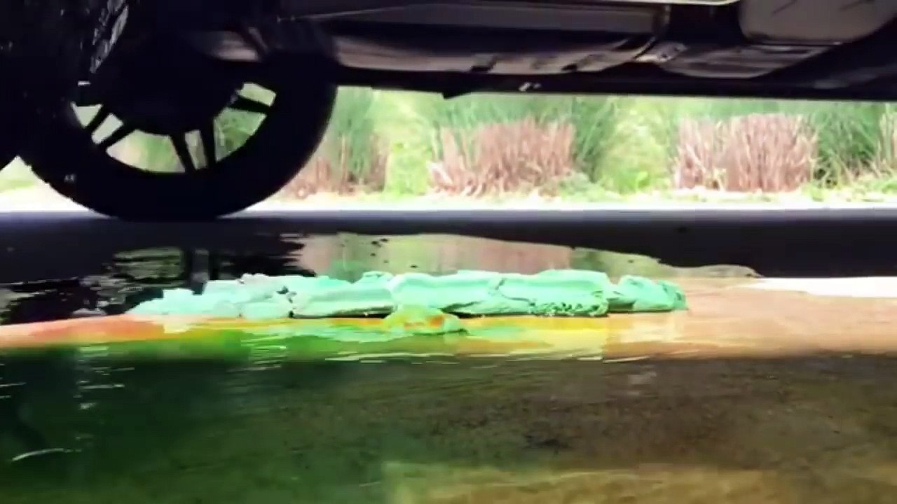 FLORAL FOAM VS CAR - FLORAL FOAM ASMR - CRUSHING FLORAL FOAM BY CAR TYRE