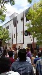 நெல்லை ரோஸ்மேரி பள்ளிக்கூடத்தில் தீ விபத்து-வீடியோ