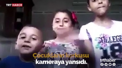 İsrail'in Gazze saldırısı çocuklara korku dolu anlar yaşattı