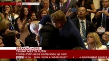 Trump-Putin Summit- Journalist dragged out of conference room - BBC News