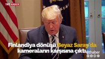 Beyaz Saray'da Trump'ın basın açıklaması sırasında elektrikler gitti