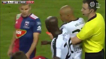 Bryan Melisse Red Card For Insane Two-Footed Tackle!