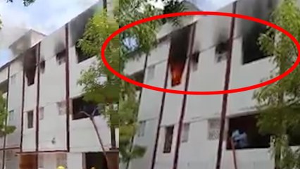 நெல்லை ரோஸ்மேரி பள்ளியில் தீ விபத்து- வீடியோ