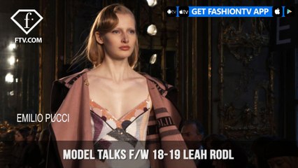 Leah Rodl Model Talks Fall/Winter 2018-19 | FashionTV | FTV