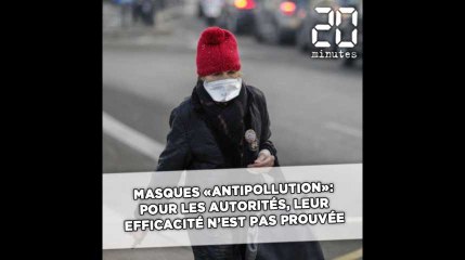 Masques «antipollution»: Pour les autorités, leur efficacité n'est pas prouvée