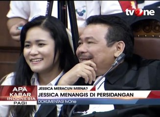 Berbagai Ekspresi Wajah Jessica di Persidangan