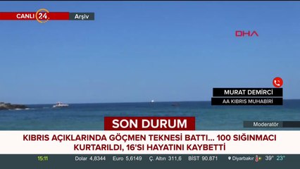 Kıbrıs açıklarında göçmen teknesi battı