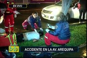 Hombre queda gravemente herido tras ser atropellado en la Avenida Arequipa