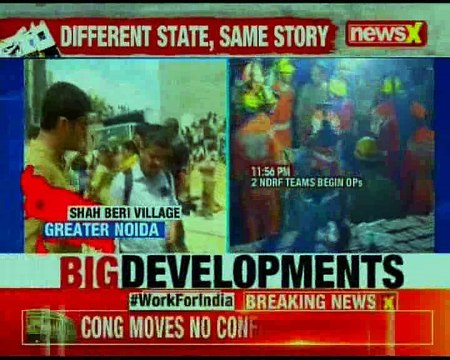 Noida buildings collapsed 3 dead, over 20 feared trapped; owner held, builder absconding