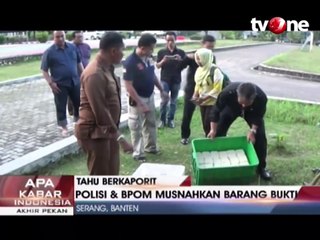 Polisi dan BPOM Gerebek Rumah Produksi Tahu Berkaporit