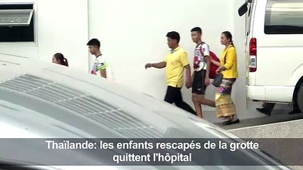 Thaïlande: les enfants rescapés de la grotte quittent l'hôpital