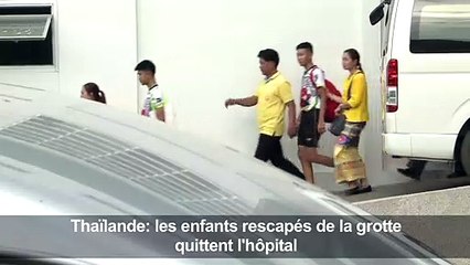 Thaïlande: les enfants rescapés de la grotte quittent l'hôpital