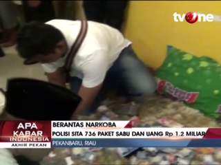 Download Video: Gerebek Rumah Bandar Narkoba, Polisi Sita 736 Paket Sabu