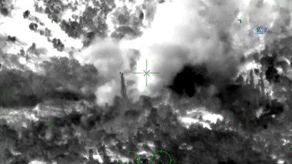 TSK PKK'ya Ait Mühimmat Deposunu Böyle İmha Etti