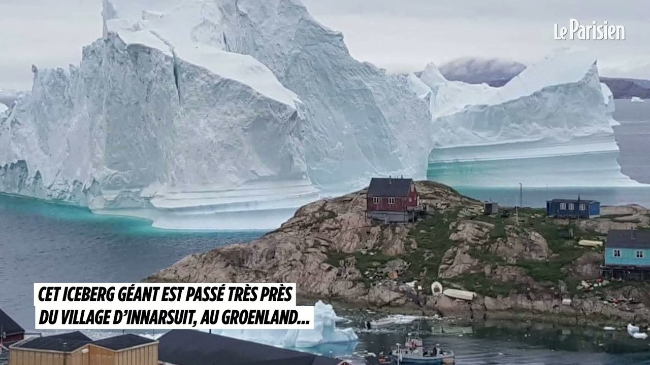 Un iceberg géant à la dérive est passé très près de ce village