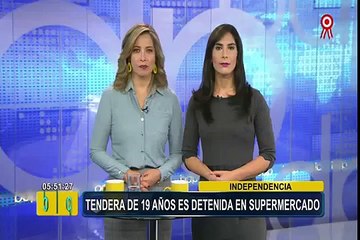 Independencia: “Tendera” de 19 años es detenida en supermercado