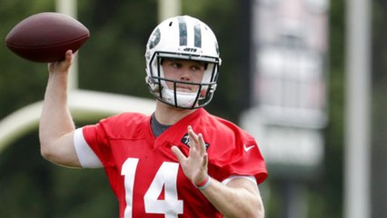 Anderson: Darnold was 'whispering' play calls during his first Jets practice
