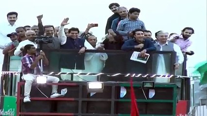 Balawal Bhutto Zardari addressing the public gathering in Gujar Khan