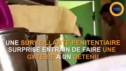 Une surveillante pénitentiaire se lâche avec un détenu