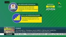 Trabajadores chilenos rechazan estatuto laboral para jóvenes