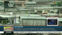 Ecuador registra aumento en los índices de pobreza y desempleo