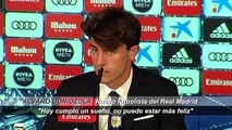 Odriozola, en su presentación con el Real Madrid: 