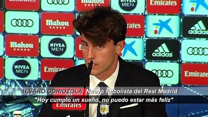 Odriozola, en su presentación con el Real Madrid: "No voy a desaprovechar esta oportunidad"
