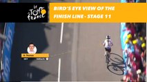 Vue aérienne sur la ligne d'arrivée / Bird's eye view of the finish line - Étape 11 / Stage 11 - Tour de France 2018