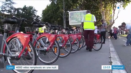 Lyon : 4 000 vélos remplacés en une nuit