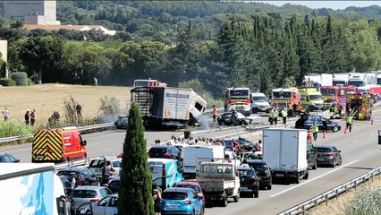 Vedène (Vaucluse) : 4 morts dans un grave accident sur l'A7