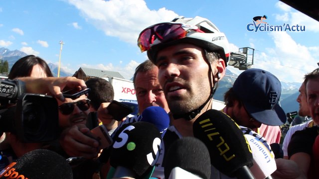 Tour de France 2018 - Tom Dumoulin 2e à La Rosière et 3e au Général derrière Geraint Thomas et Chris Froome de Team Sky