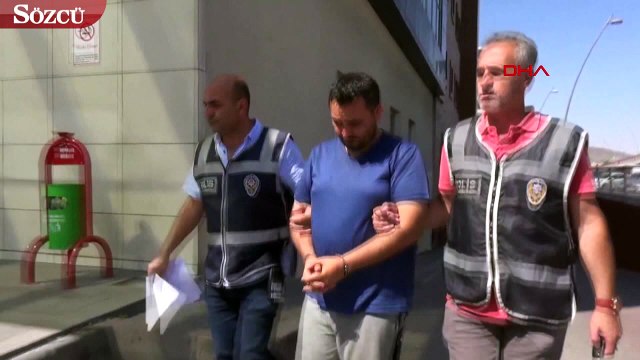 Önce güvenlik kameralarına sonra da polise yakalandı
