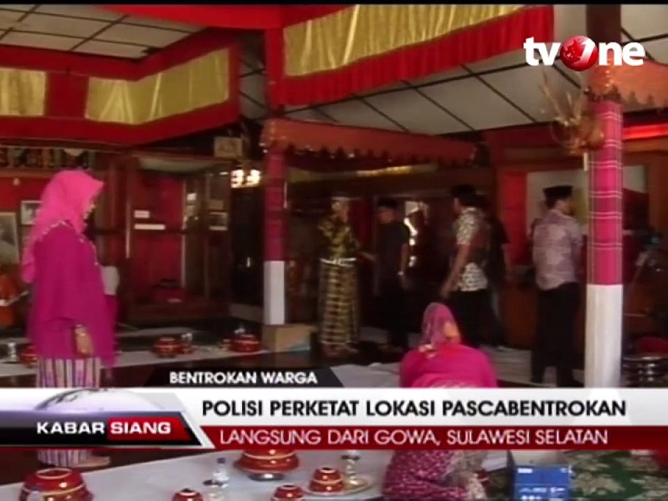 Polisi Perketat Lokasi Pasca Bentrokan Warga di Gowa