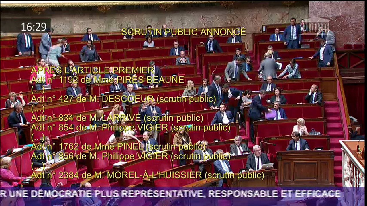 Le ton monte à l'AN - Réforme constit