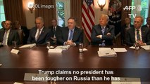 Trump boasts to be the toughest president on Russia