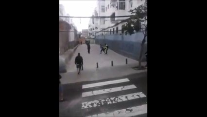 Quand la police espagnole oublie le frein à main