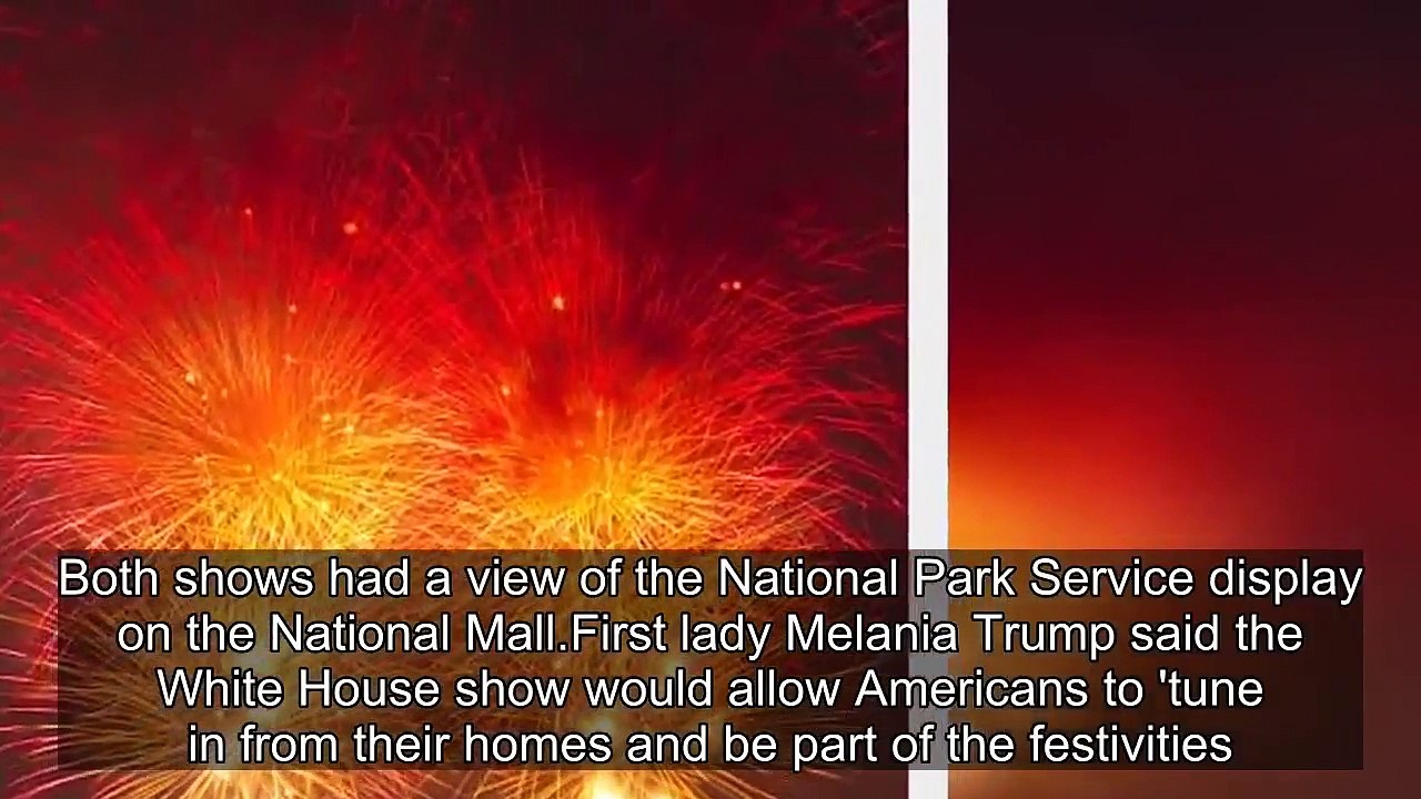 Trump posts a sweet picture of himself and Melania watching the DC fireworks from the balcony