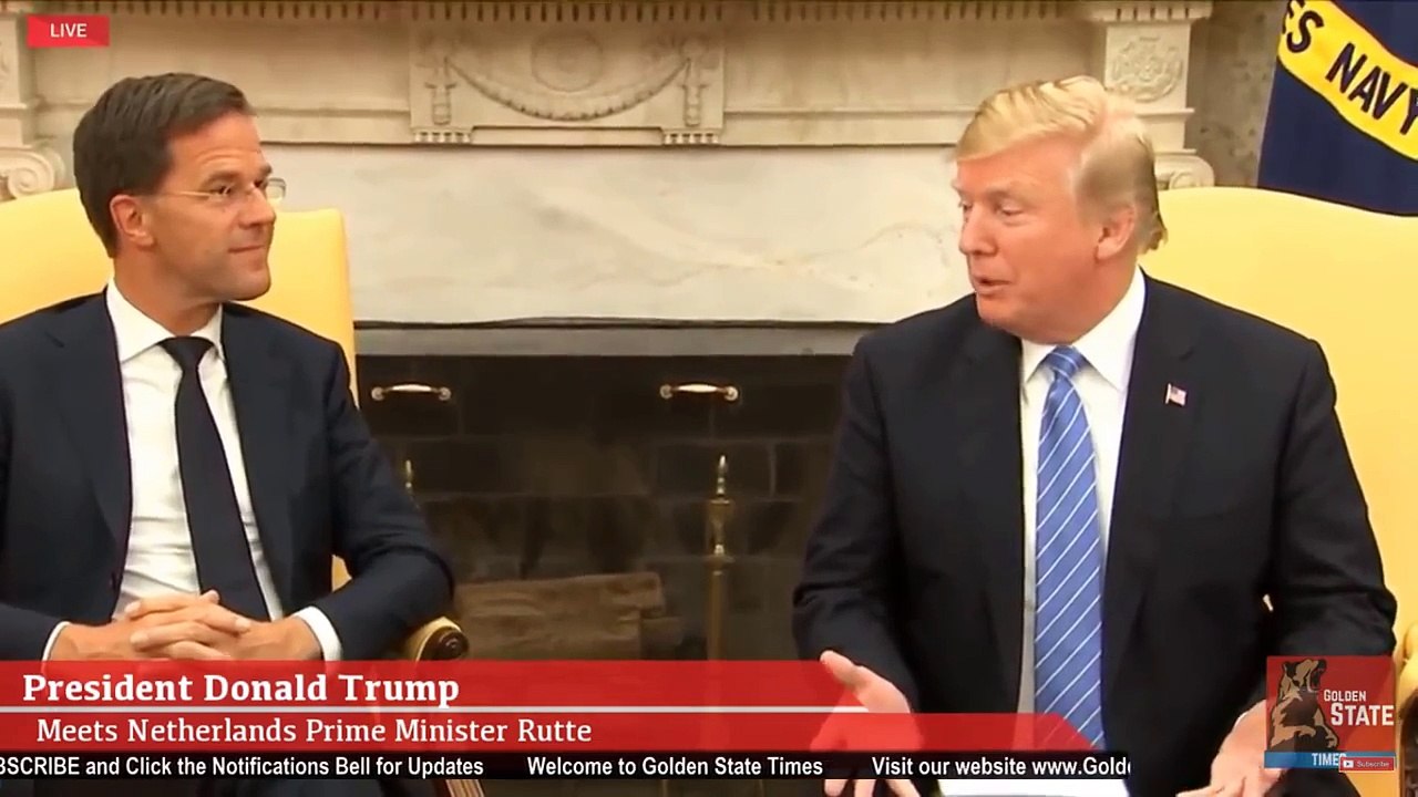 Dutch Prime Minister Mark Rutte interrupts Trump, contradicts him on tariffs