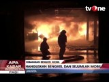 Kebakaran Hanguskan Bengkel dan Sejumlah Mobil