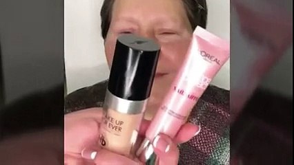 عجوز تضع المكياج تصغر 20 سنة!!!!! هاد الفيديو حقق اكتر نسب مشاهدة