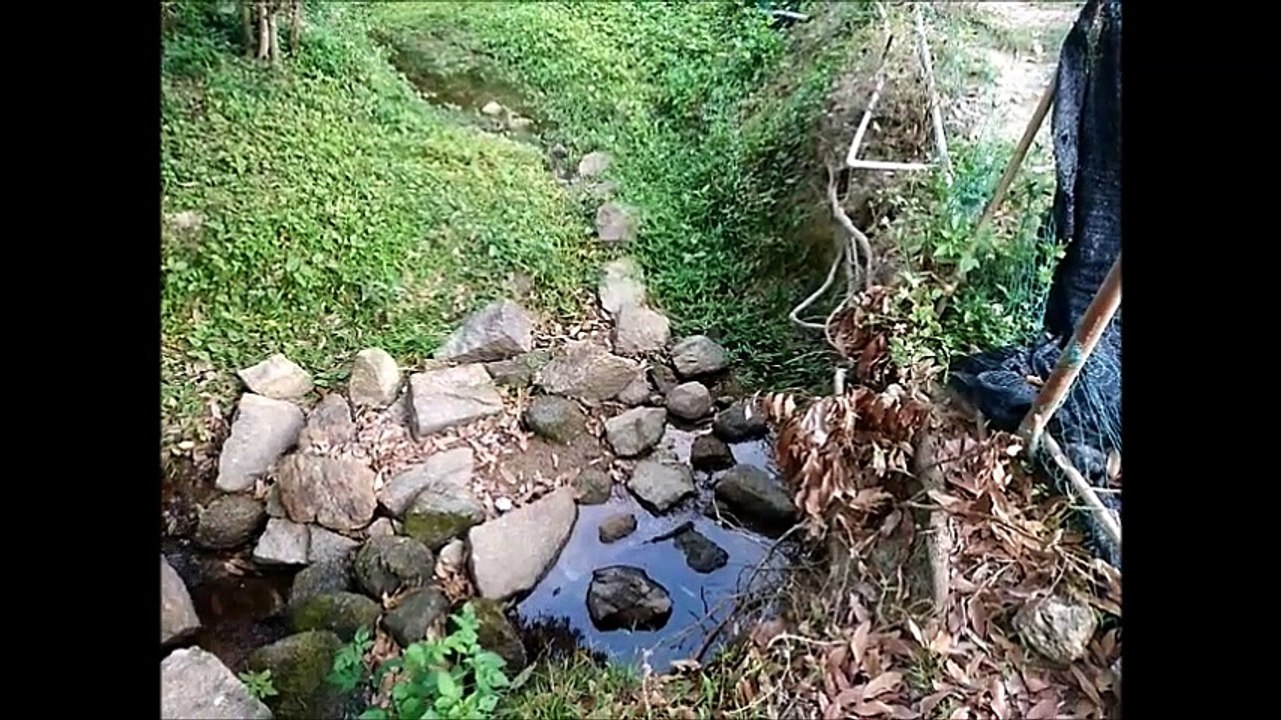 Bach mit Warnhinweisen