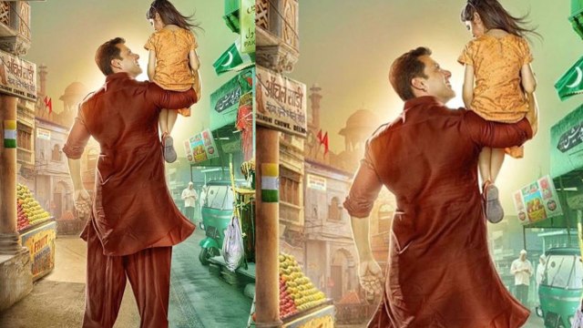 Salman Khan lifts Harshaali Malhotra on his shoulders; Unseen poster of Bajrangi Bhaijaan |FilmiBeat